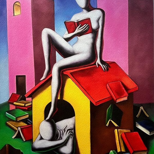Pink domination | Mark Kostabi