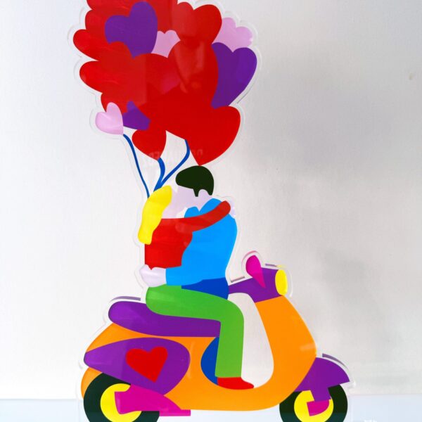 Kiss in motion | Marco Lodola