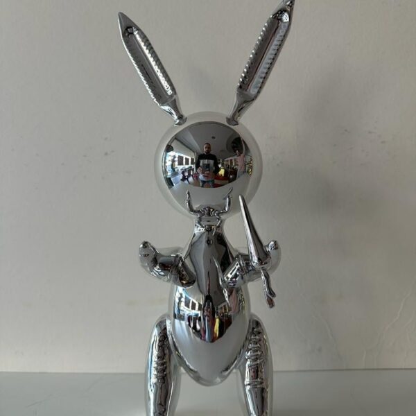 Balloon Rabbit Silver | Jeff Koons (After)