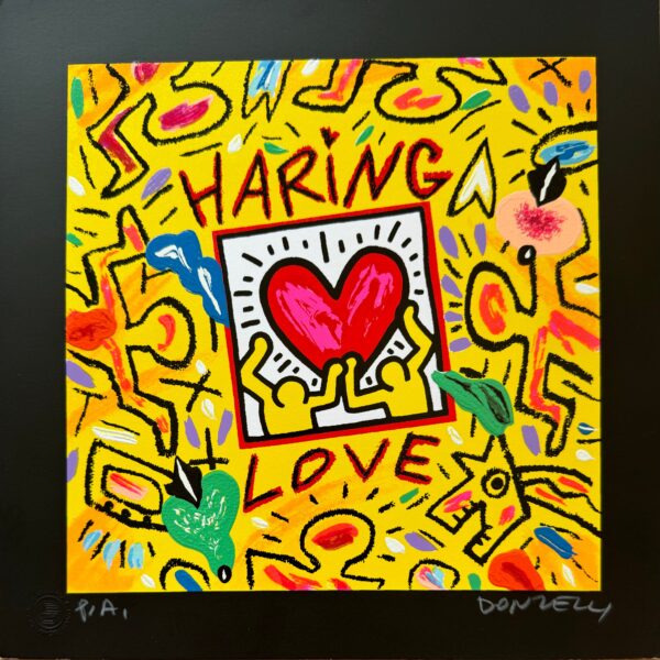 Haring Love (fondo nero) | Bruno Donzelli