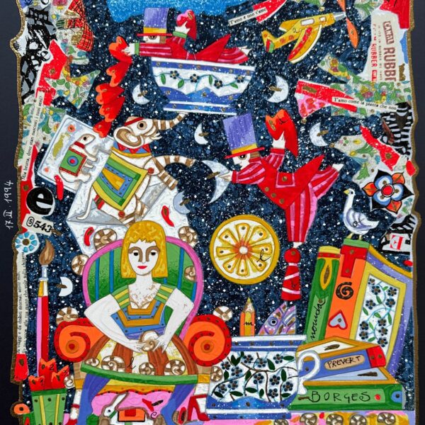 Entriamo felici in un nuovo sogno colorato (fondo blu) | Francesco Musante