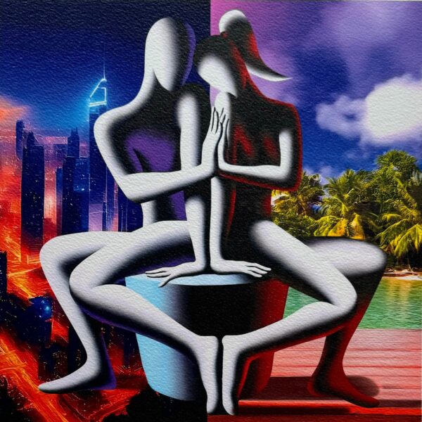 Due mondi, un destino | Mark Kostabi