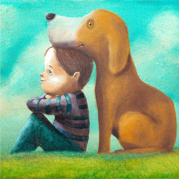 Amico mio ! cm 19x19 | Diego Santini