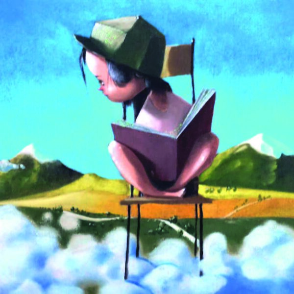 Sopra le nuvole ! cm 19x19 | Diego Santini