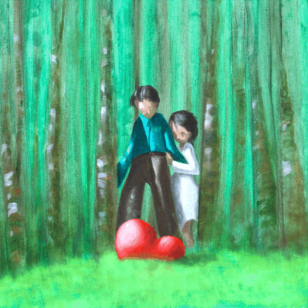 " è solo amore! "cm 19x19 | Diego Santini