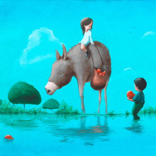 Un bel bottino ! cm 35x35 | Diego Santini