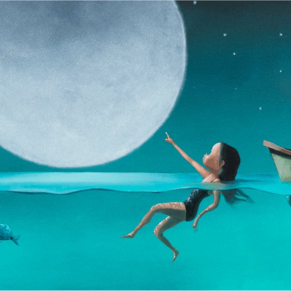 Al chiar di Luna  ! cm 60x120 | Diego Santini