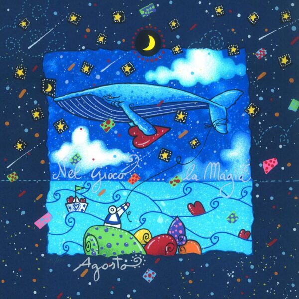 Agosto (fondo blu) - La nave dei sogni| Andrea Agostini