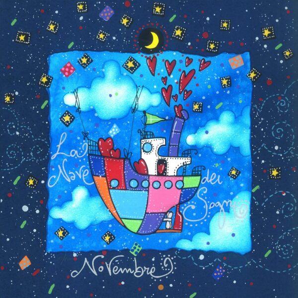 Novembre (fondo blu) - La nave dei sogni| Andrea Agostini