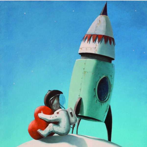 "Amore spaziale" 19x19 cm | Diego Santini