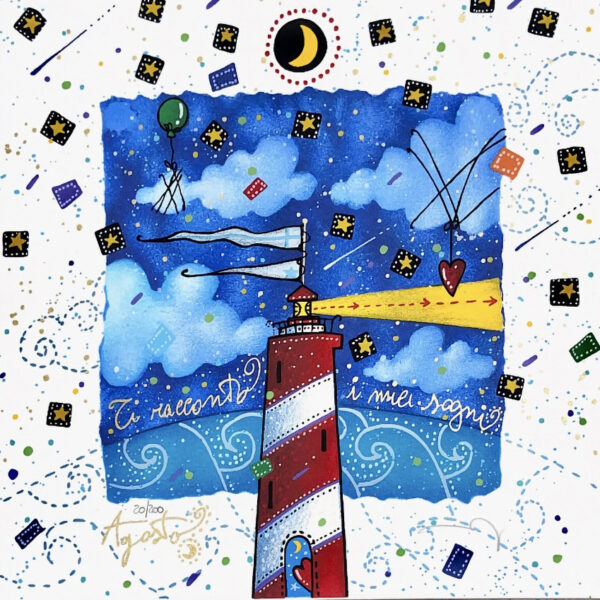 Agosto - La danza delle stelle (fondo bianco) | Andrea Agostini