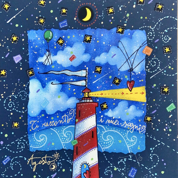 Agosto - La danza delle stelle (fondo blu) | Andrea Agostini