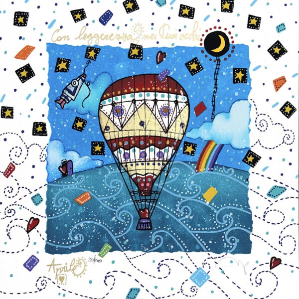 Aprile - La danza delle stelle (fondo bianco) | Andrea Agostini