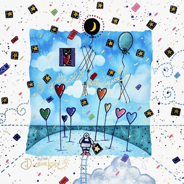 Dicembre - La danza delle stelle (fondo bianco) | Andrea Agostini