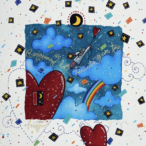 Febbraio - La danza delle stelle (fondo bianco) | Andrea Agostini