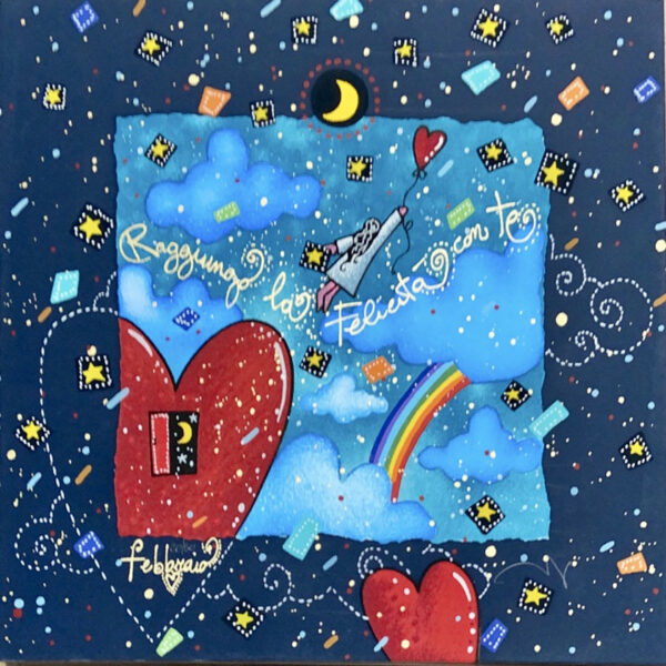 Febbraio - La danza delle stelle (fondo blu) | Andrea Agostini