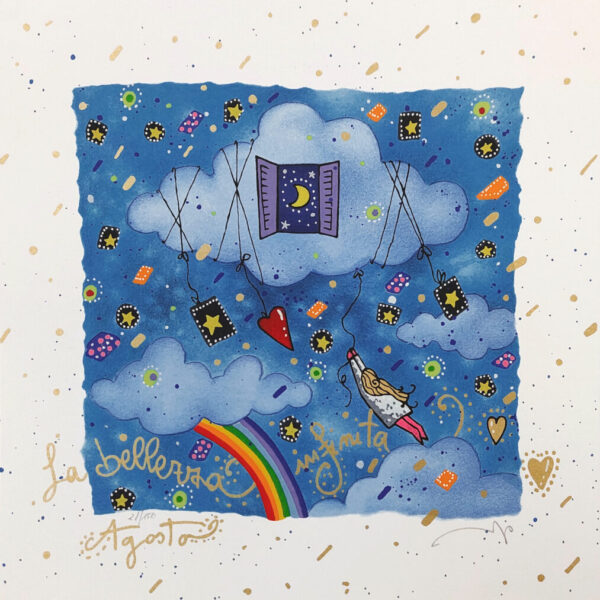 Agosto - Segui la Rotta del Cuore (fondo bianco) | Andrea Agostini