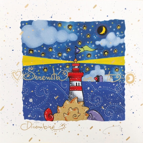 Dicembre - Segui la Rotta del Cuore (fondo bianco) | Andrea Agostini