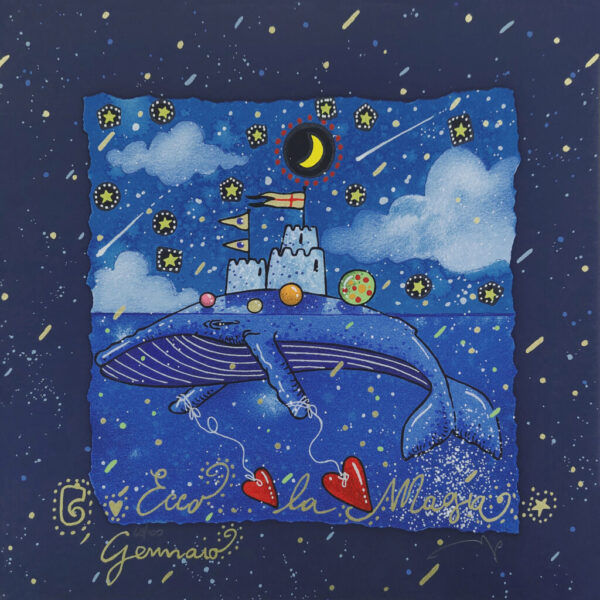 Gennaio - Segui la Rotta del Cuore (fondo blu) | Andrea Agostini