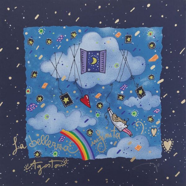 Agosto - Segui la Rotta del Cuore (fondo blu) | Andrea Agostini