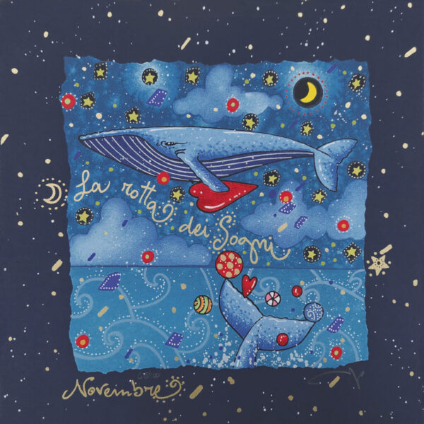 Novembre - Segui la Rotta del Cuore (fondo blu) | Andrea Agostini