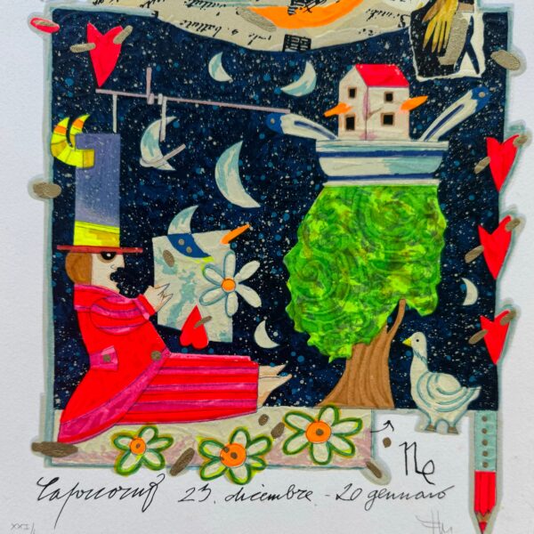 Segni Zodiacali "Capricorno" (Fondo bianco) | Francesco Musante