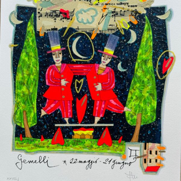 Segni Zodiacali "Gemelli" (Fondo bianco) | Francesco Musante