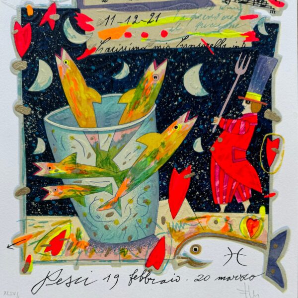 Segni Zodiacali "Pesci" (Fondo bianco) | Francesco Musante