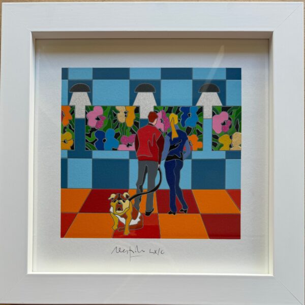 Opera incorniciata: Pop walk  | Ugo Nespolo