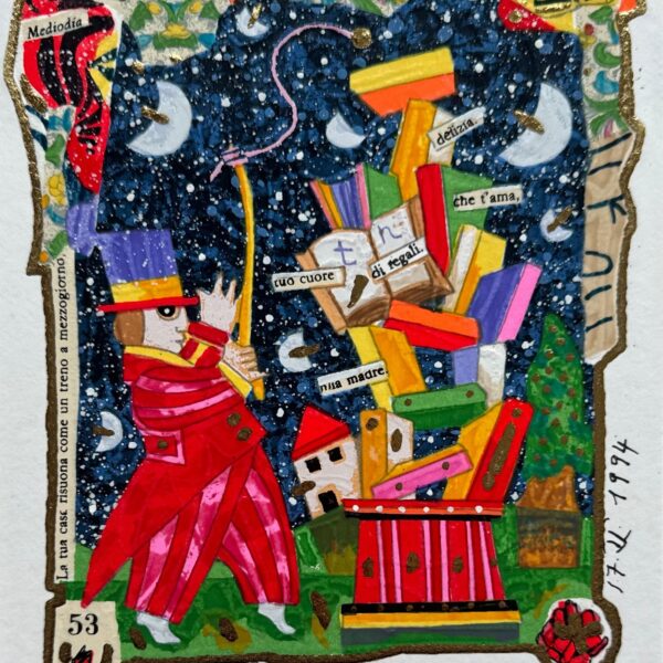 Domatore di libri (fondo bianco) | Francesco Musante