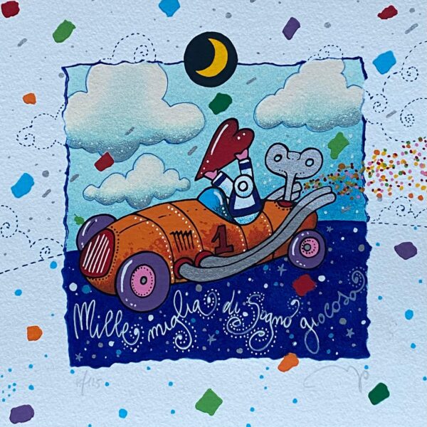 Mille miglia di sogno giocoso (bianco) | Andrea Agostini